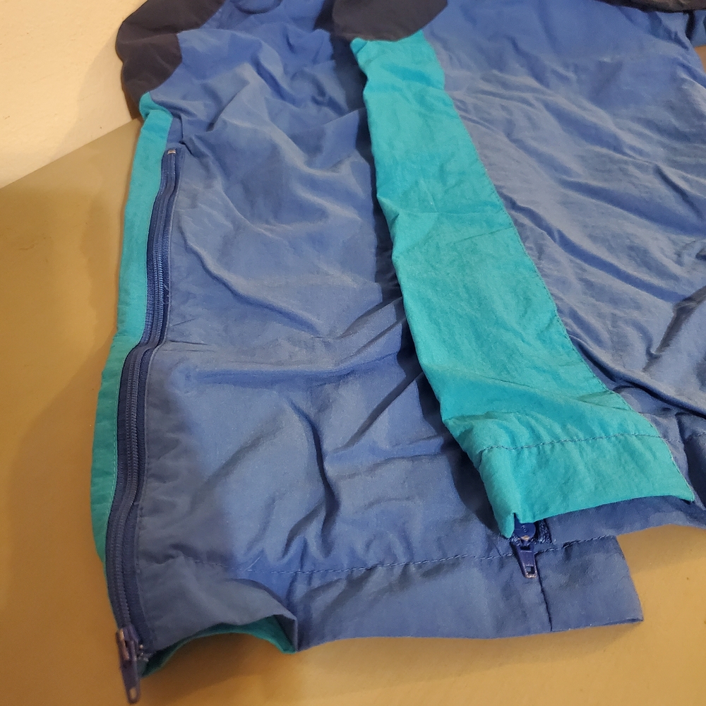 90s Nike Track Pants Rare Silver Tag Vintage Nike Blue Teal Mens Large EUC - Picture 4 of 6